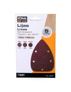 Lijas para lijadora tipo mouse 08707, set 5 uds