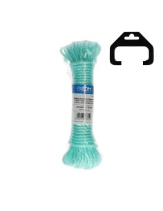 Cordón de plástico verde, calibre 4 mm x 10 m