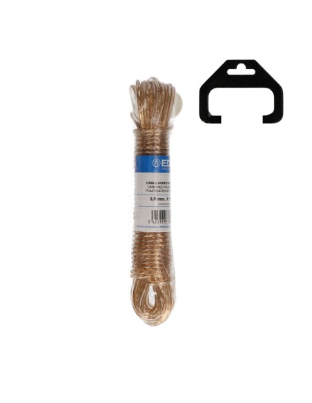 Cable acero plastificado oro 10 m