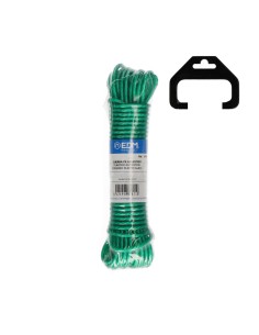 Cuerda plástico verde revestido pvc tendedero 25 m