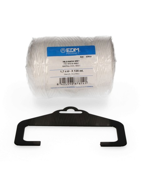 Cordel rafia blanco 600/1 calibre 1,7 mm x 120 m