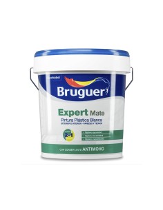 Pintura plástica acrílica estirenada interior/exterior antimoho expert blanco mate 4 l