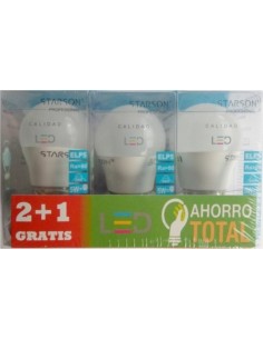LAMPARA ILUMIN LED ESF. E14 5W 500LM 6400K STARSON 3 PZ