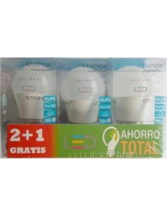LAMPARA ILUMIN LED ESF. E27 5W 500LM 6400K STARSON 3 PZ