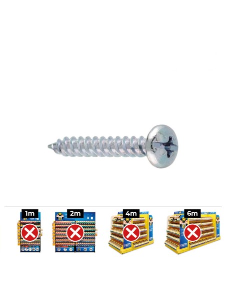 Caja 100 unid. tornillo tornigrap pz n°37 din/ref tg 4.8x32mm cincado celo