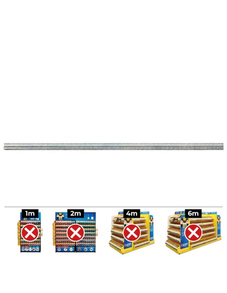 Varilla roscada m6 x 1000mm din/ref 975 zincado (caja 100 unid)