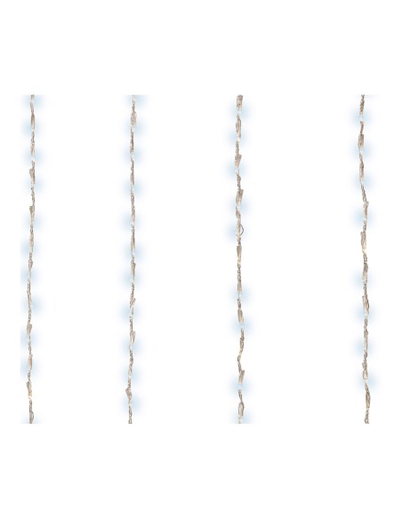Cortina de leds para balcon exterior blanco frio 2x1m 220 leds