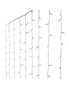 Cortina 240 leds, multifunción, luz fría, exterior, 2,2 x 1,5 m