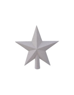 Estrella blanca para arbol de navidad 19x4,2x19cm