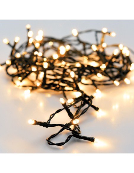 Guirnalda multifuncion 180 leds blanco calido exterior 16,5 m