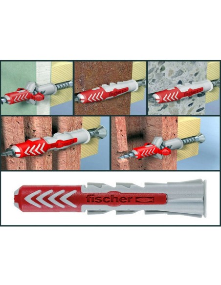 Taco duopower ø10 x 50 mm, caja 50 uds