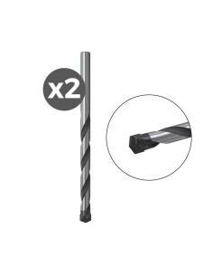 Broca percusión e, 2 uds, ø4,00 x 75 mm