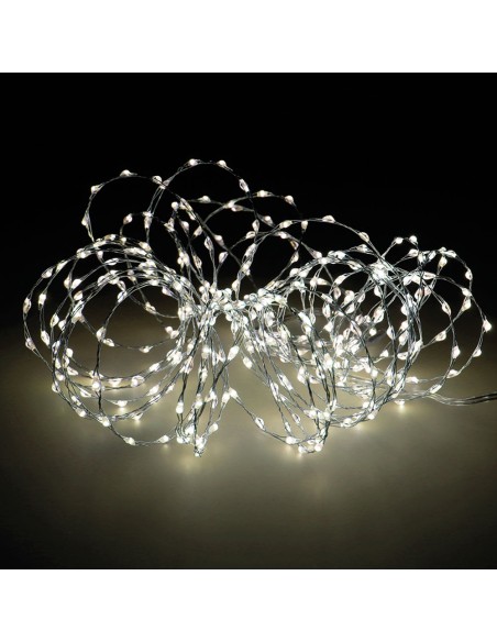 Guirnalda micro led 378 leds extra brillante, luz cálida, exterior, 6 m