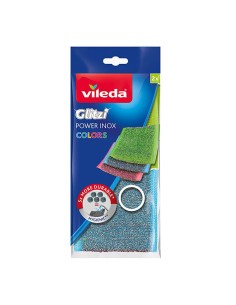 Estropajo de acero inoxidable glitzi colores 2 uds