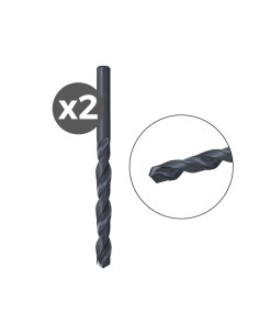 Broca para metal hss-r din 338, 2 uds, ø2,50 x 30/57 mm