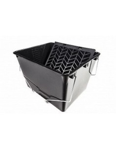 CUBETA NEGRA CON REJILLA 16L