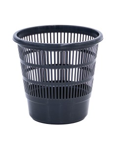 Papelera con rejilla color negro 16 l
