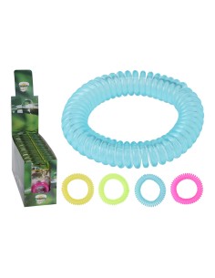 Repelente pulsera espiral con citronela. ø6 cm colores surtidos