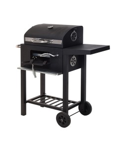 Barbacoa de carbon con tapa 48,5x36x96cm