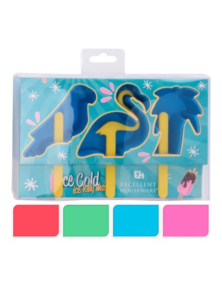 Moldes para hacer helados, modelos variados 19,5 x 8,5 x 4 cm