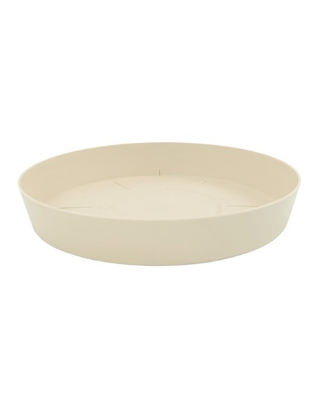 Plato de inyeccion para maceta color ecru ø14cm