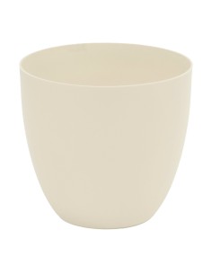 Maceta de inyeccion modelo cuenco ø26cm color ecru