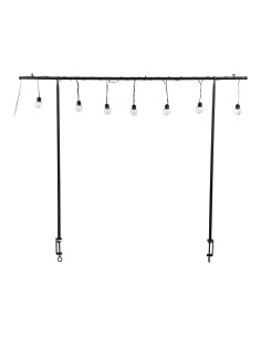 Guirnalda solar con soporte para mesa con 10 bombillas de led blanco cálido