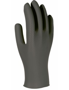 GUANTE DESECHABLE L TE TURIZADO UNIGRIP BK NITR. NE 3L 50 PZ