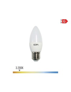 Bombilla vela led e27 5 w 400 lm 3200 k luz calida ø3,5 x 10 cm