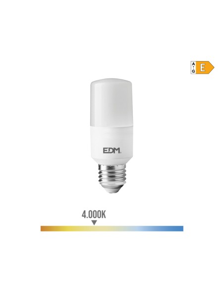 Bombilla tubular led e27 10 w 1100 lm 4000 k luz dia ø4 x 10,7 cm