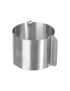 Molde para emplatar inoxidable extensible ø6 - 10 cm, 4 uds
