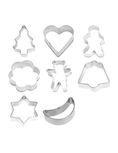 Moldes cortadores para galletas modelos surtidos 8 uds