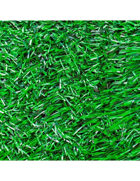 Seto artificial mixto. con laminas de pvc 1x3m color verde faura