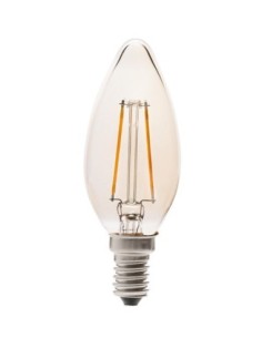 LAMPARA ILUMIN LED VELA FILAMENTO E14 4W 350LM 2200K VINTAGE