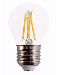 LAMPARA ILUMIN LED ESF. FILAMENTO E27 4W 490LM 2700K CLARA R