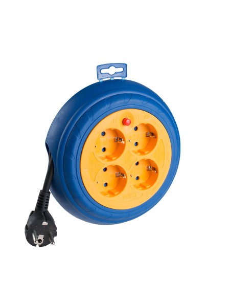 Enrollacables 03 m 3 g 1,50 mm 4 tomas t/tl