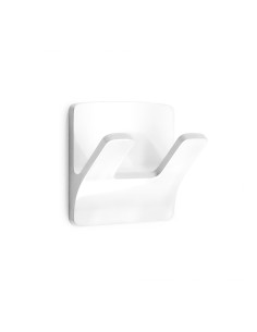 Colgador resistente al agua modelo rama doble blanco (blister)