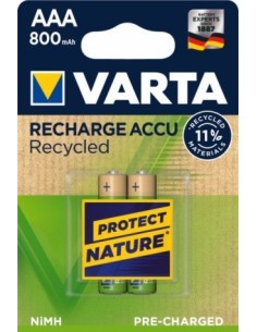 PILA RECARGABLE LR03 AAA 800MA VARTA 2 PZ