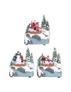 Escena navideña modelos surtidos 11x9x13,5cm