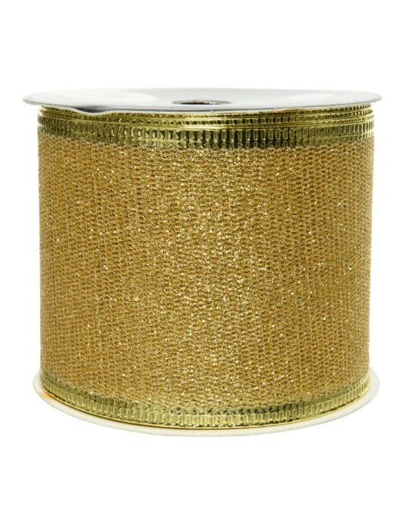 Lazo con purpurina dorado 270x6,3cm