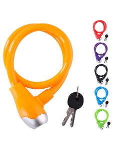 Candado de cable ø12mm 65cm dunlop colores / modelos surtidos