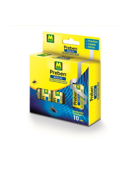 Preben tira atrapa moscas 10 unid