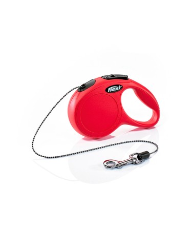 Correa extensible flexi classic 3 m de cinta talla xs hasta 12 kg color rojo