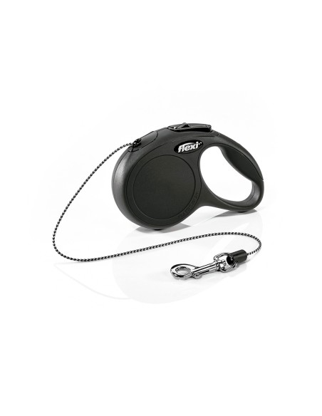 Correa extensible flexi classic 5 m de cinta talla s hasta 12 kg color negro