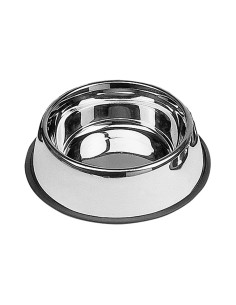 Comedero acero inoxidable antideslizante 0,45 l ø19 cm