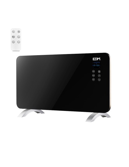 Convector con placa de cristal 1500 w