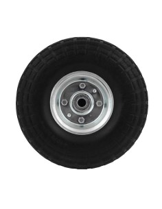 Rueda maciza carretilla ø255 mm, ancho 80 mm, eje ø20 mm