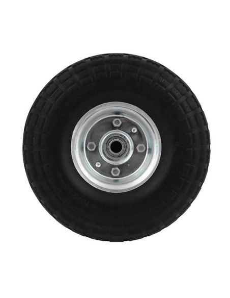 Rueda maciza carretilla ø255 mm, ancho 80 mm, eje ø20 mm