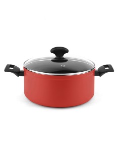 Olla maxima + tapa roja aluminio ø24 x 11 cm