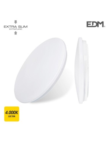 PLAFON CIRC 24W 1680LM 4000K 38 6,6CM PL BL SUP. LED E TRAPL